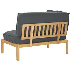 Set pohovek Antracit 133 x 92 x 69 cm Masivní akátové dřevo - obrázek 9