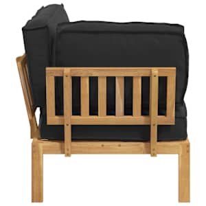 Set pohovek Černá 133 x 92 x 69 cm Masivní akátové dřevo - obrázek 8