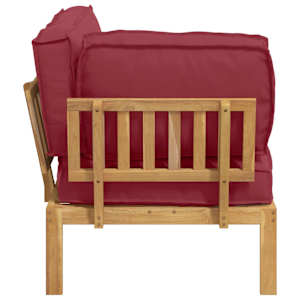 Set pohovek Víno Červené 133 x 92 x 69 cm Masivní akátové dřevo - obrázek 8