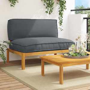 Set pohovek Antracit 120 x 92 x 69 cm Masivní akátové dřevo - obrázek 1