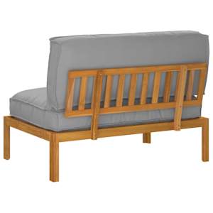 Set pohovek Šedá 120 x 92 x 69 cm Masivní akátové dřevo - obrázek 8