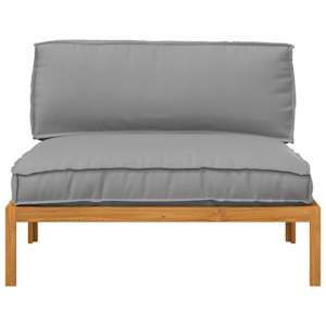 Set pohovek Šedá 120 x 92 x 69 cm Masivní akátové dřevo - obrázek 6