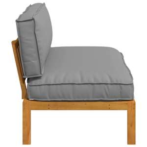Set pohovek Šedá 120 x 92 x 69 cm Masivní akátové dřevo - obrázek 7