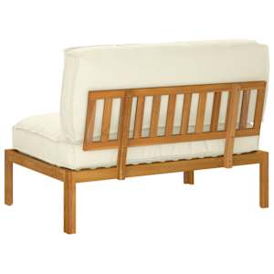 Set pohovek Krémová 120 x 92 x 69 cm Masivní akátové dřevo - obrázek 8