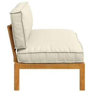 Set pohovek Krémová 120 x 92 x 69 cm Masivní akátové dřevo - obrázek 7