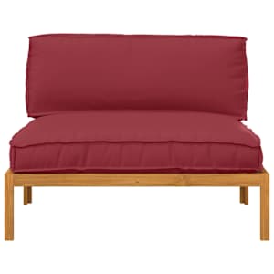 Set pohovek Víno Červené 120 x 92 x 69 cm Masivní akátové dřevo - obrázek 6