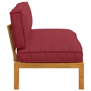 Set pohovek Víno Červené 120 x 92 x 69 cm Masivní akátové dřevo - obrázek 7