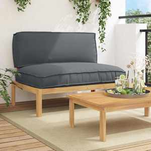 Set pohovek Antracit 120 x 92 x 69 cm Masivní akátové dřevo - obrázek 1