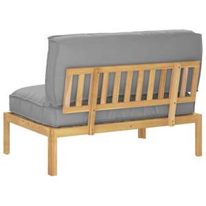 Set pohovek Šedá 120 x 92 x 69 cm Masivní akátové dřevo - obrázek 8