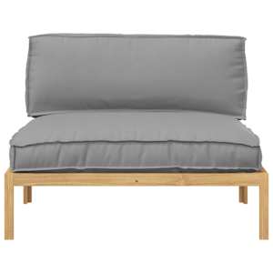 Set pohovek Šedá 120 x 92 x 69 cm Masivní akátové dřevo - obrázek 6