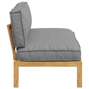 Set pohovek Šedá 120 x 92 x 69 cm Masivní akátové dřevo - obrázek 7