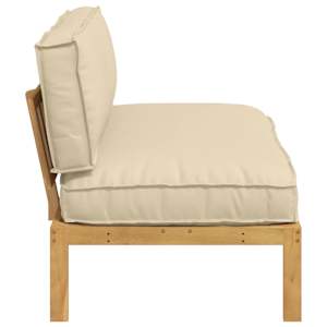 Set pohovek Béžová 120 x 92 x 69 cm Masivní akátové dřevo - obrázek 7