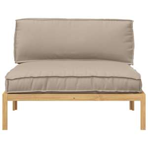 Set pohovek Taupe 120 x 92 x 69 cm Masivní akátové dřevo - obrázek 6