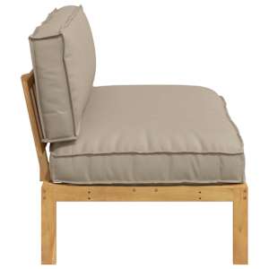 Set pohovek Taupe 120 x 92 x 69 cm Masivní akátové dřevo - obrázek 7