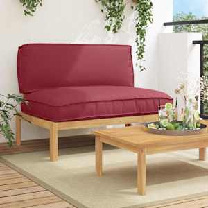 Set pohovek Víno Červené 120 x 92 x 69 cm Masivní akátové dřevo - obrázek 1