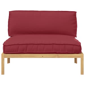 Set pohovek Víno Červené 120 x 92 x 69 cm Masivní akátové dřevo - obrázek 6