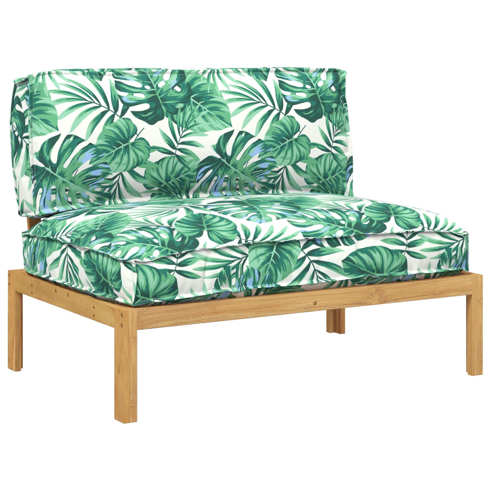 Bankstel Blad Bladpatroon 120 x 92 x 69 cm Massief Acaciahout image 2