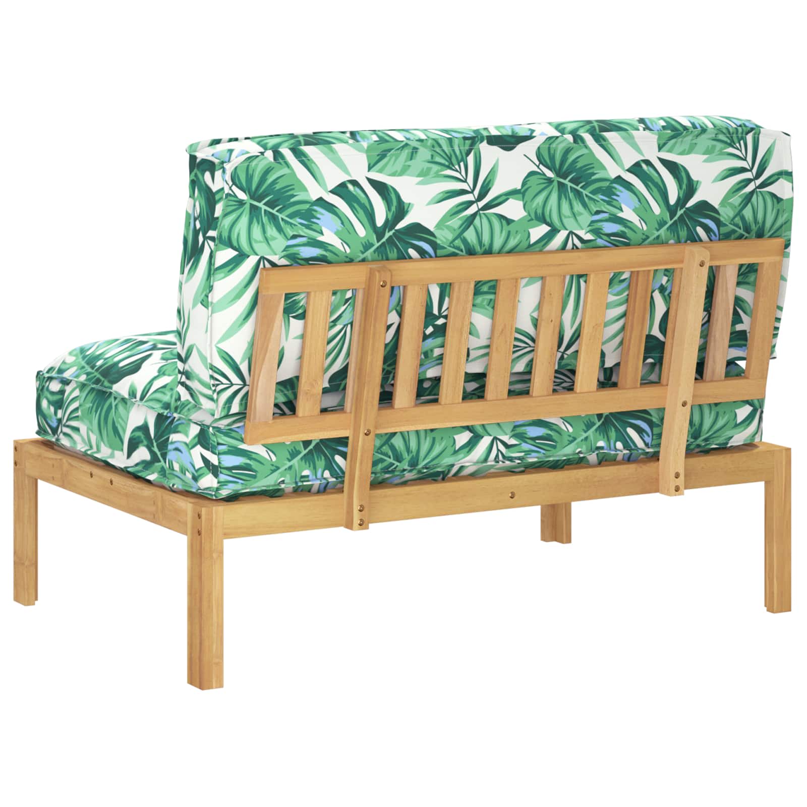 Bankstel Blad Bladpatroon 120 x 92 x 69 cm Massief Acaciahout image 8