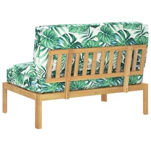Set pohovek Vzor listů 120 x 92 x 69 cm Masivní akátové dřevo - obrázek 8