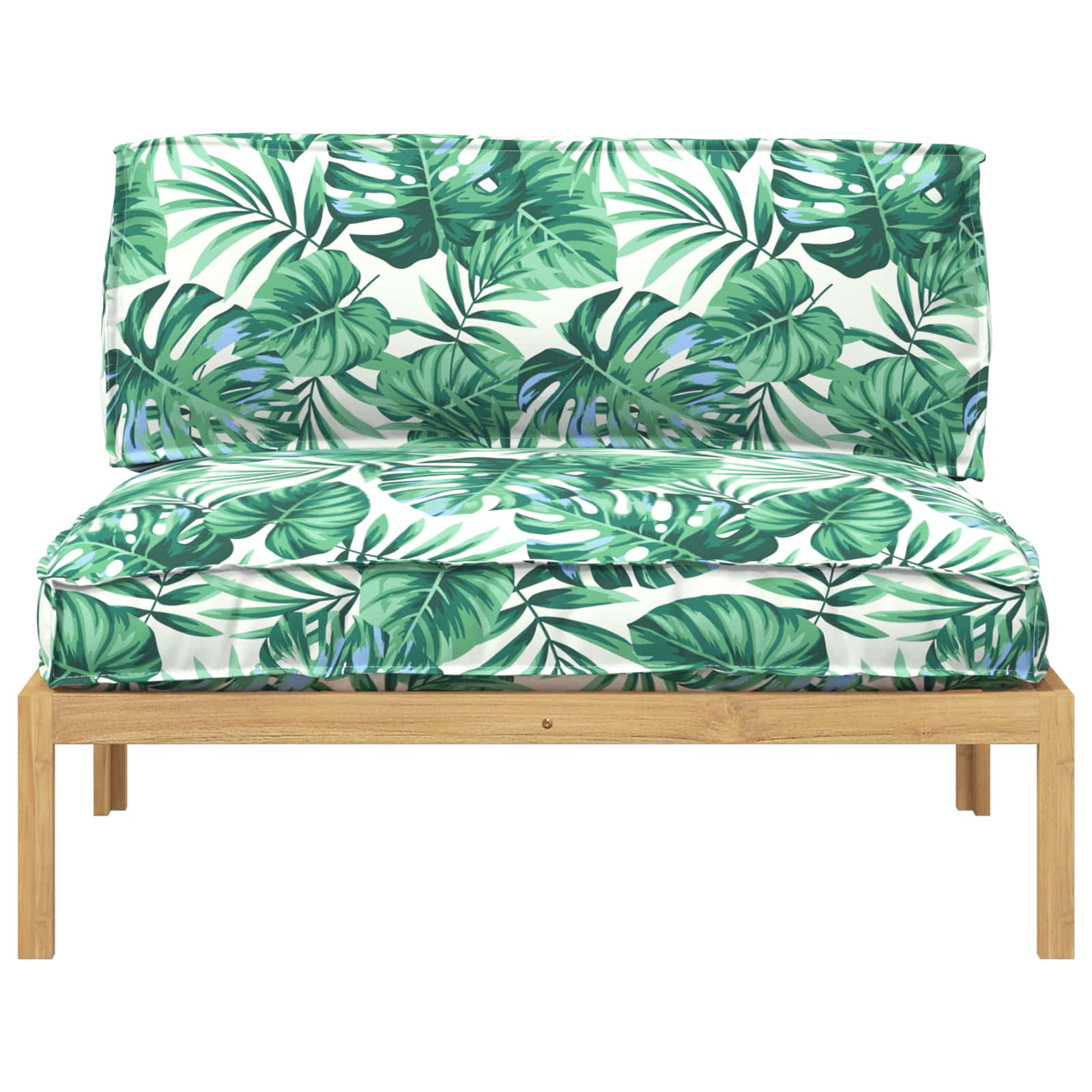 Bankstel Blad Bladpatroon 120 x 92 x 69 cm Massief Acaciahout image 6