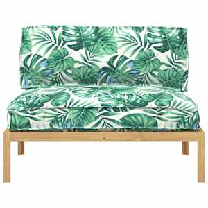 Set pohovek Vzor listů 120 x 92 x 69 cm Masivní akátové dřevo - obrázek 6