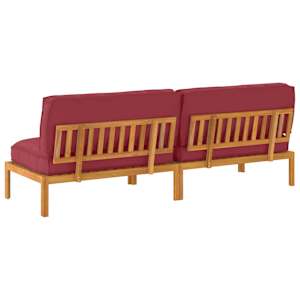 Set pohovek Víno Červené 240 x 92 x 69 cm Masivní akátové dřevo - obrázek 8