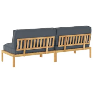 Set pohovek Antracit 240 x 92 x 69 cm Masivní akátové dřevo - obrázek 8