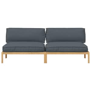 Set pohovek Antracit 240 x 92 x 69 cm Masivní akátové dřevo - obrázek 6