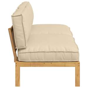 Set pohovek Béžová 240 x 92 x 69 cm Masivní akátové dřevo - obrázek 7