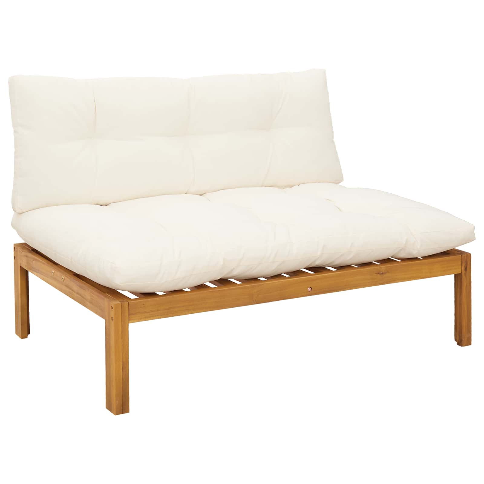 4 Stuk Garden Pallet Sofa Units Massief Acaciahout Naturel image 7