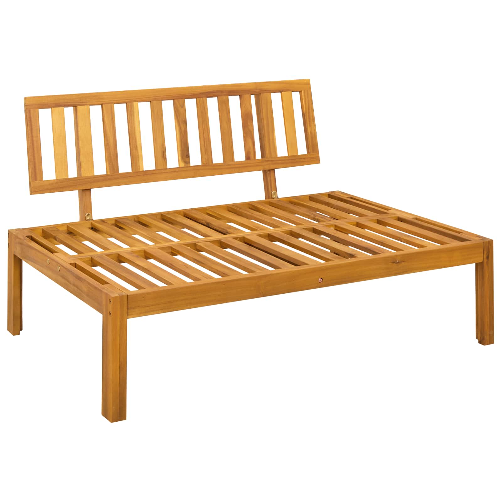 4 Stuk Garden Pallet Sofa Units Massief Acaciahout Naturel image 8