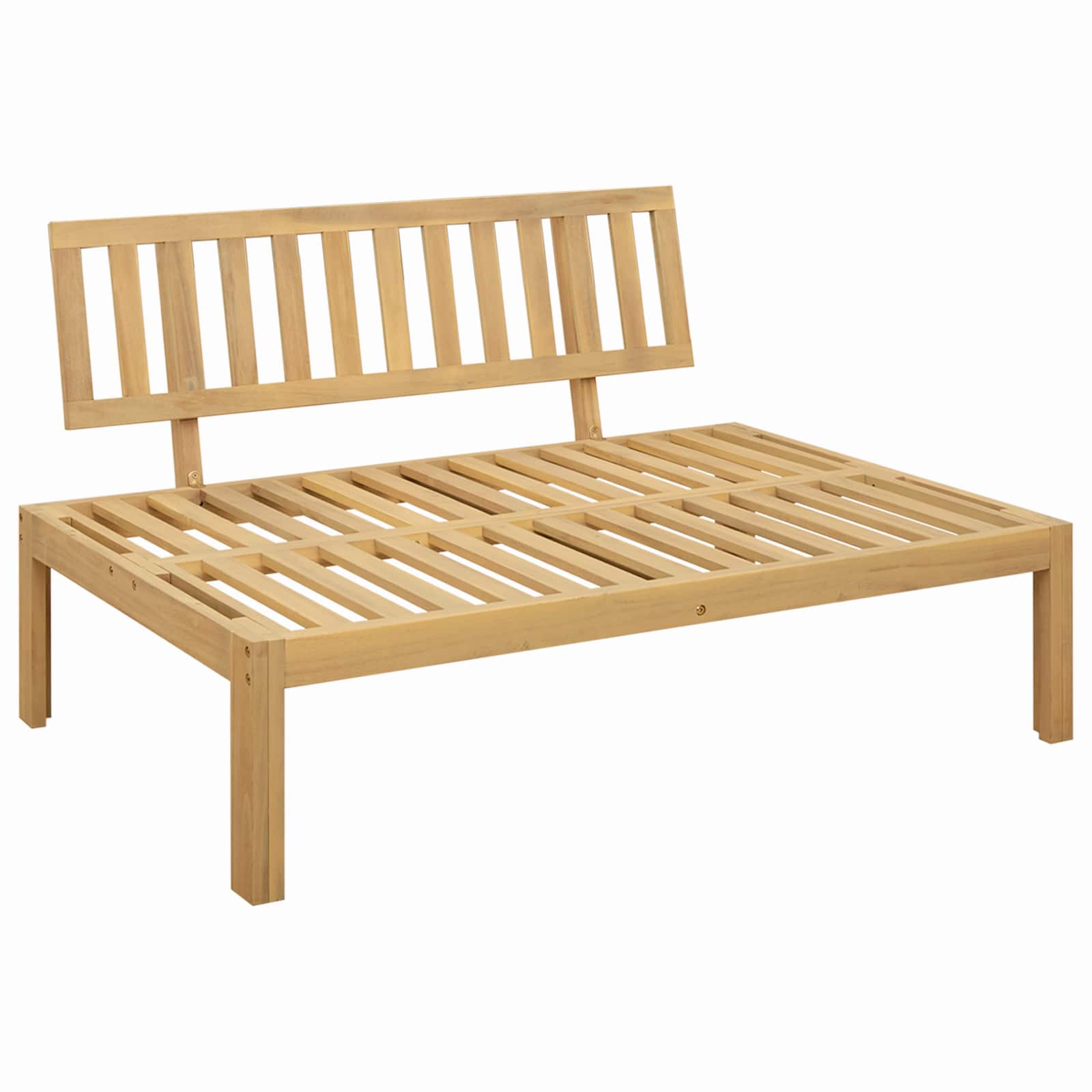 6 Stuk Garden Pallet Sofa Units Massief Acaciahout Licht Bruin image 8