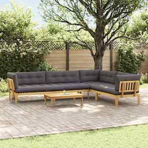 5 Kos Enote vrtne pallet sedeža Masiven les akacije