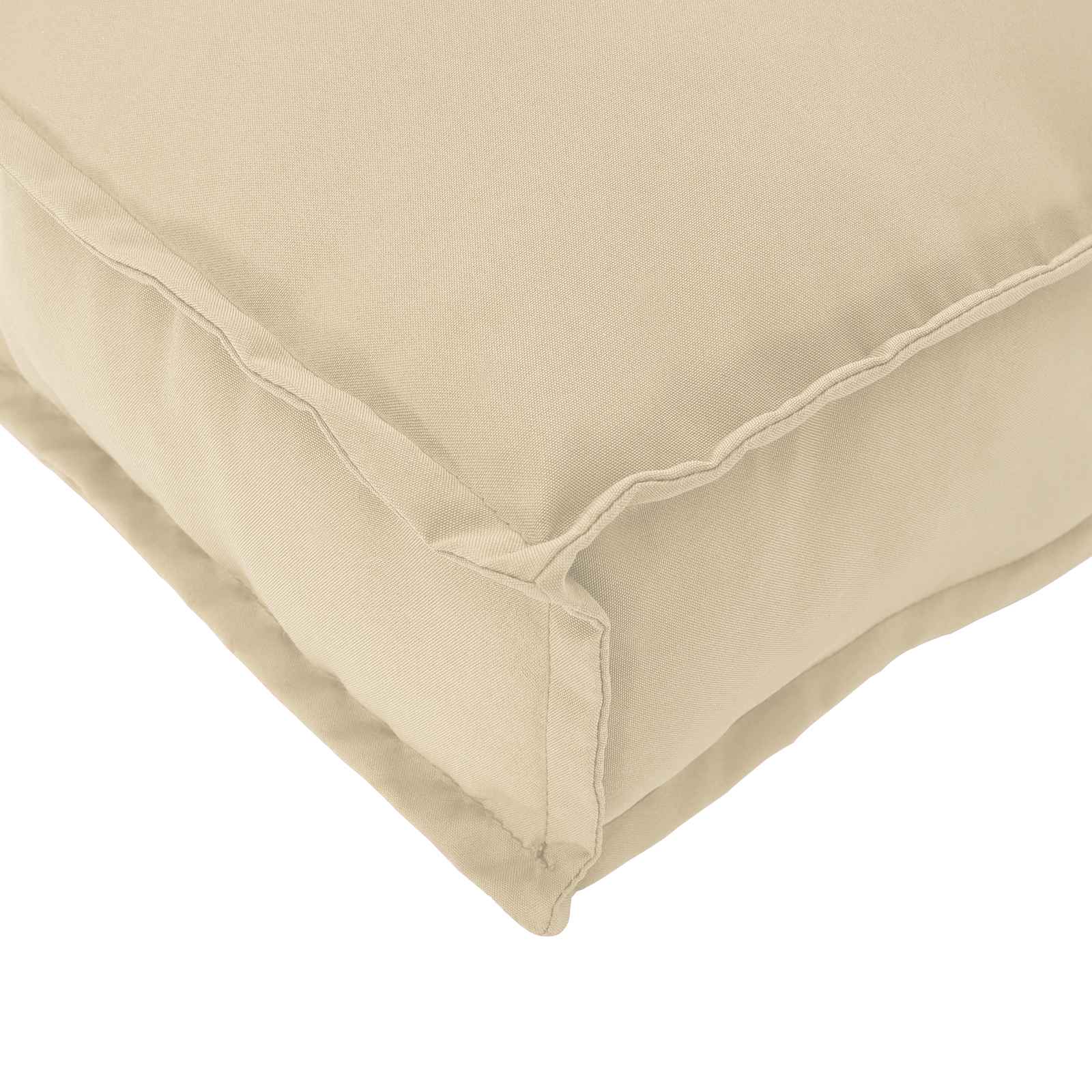 Kavčna garnitura z blazino 6 pcs Bež Masiven les akacije