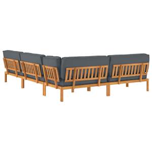 Set pohovek s polštářem 5 pcs Antracit Masivní akátové dřevo - obrázek 12