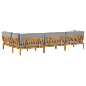 Set pohovek s polštářem 5 pcs Šedá Masivní akátové dřevo - obrázek 12