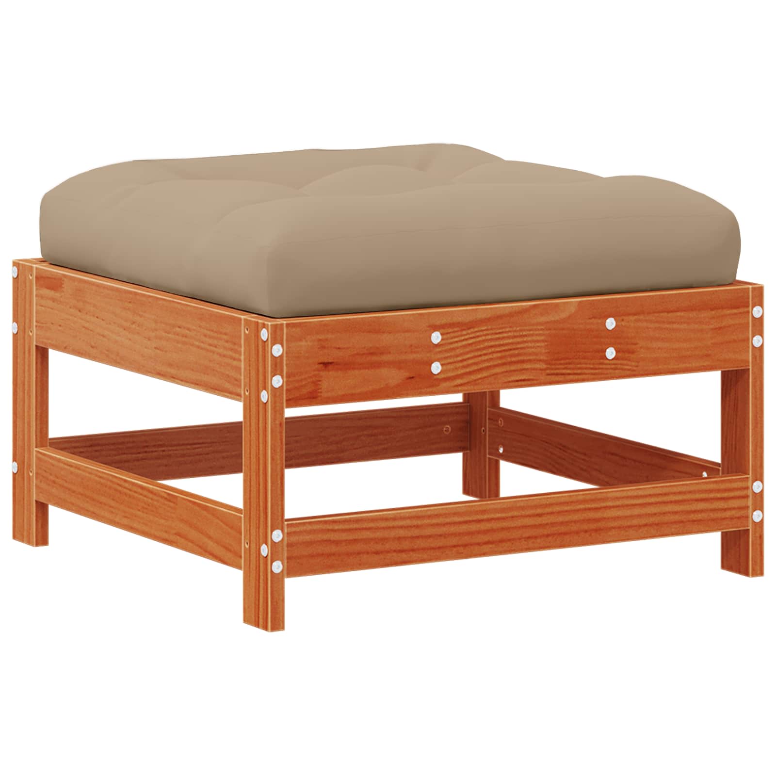 Tuin loungeset 5 pcs Wasbruin Massief grenenhout image 6