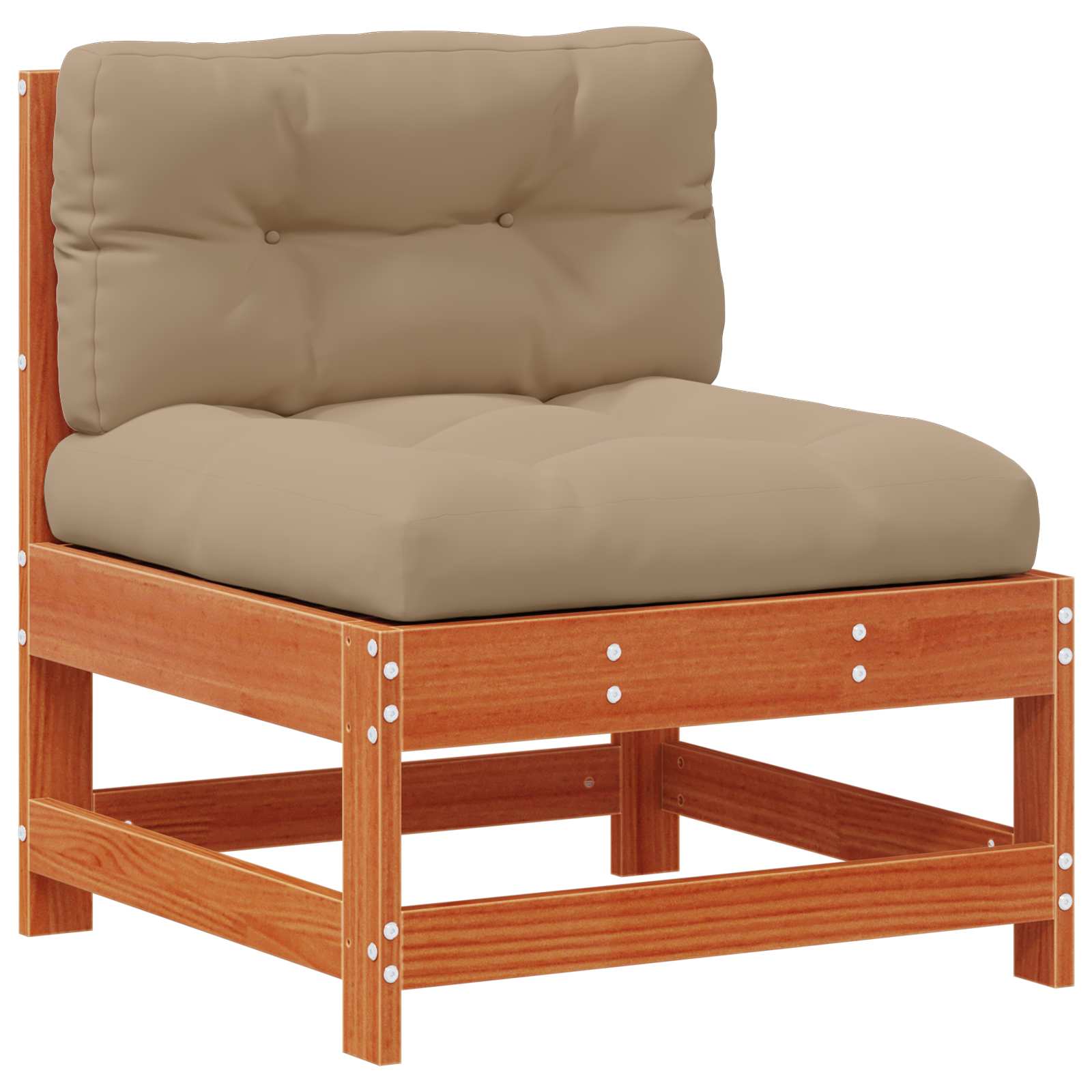 Tuin loungeset 8 pcs Wasbruin Massief grenenhout image 5