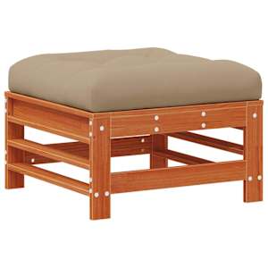 Zahradní lounge set 7 pcs Voskově hnědá - obrázek 6