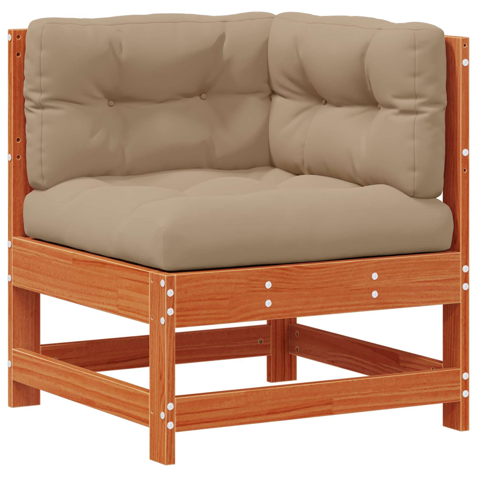 Tuin loungeset 8 pcs Wasbruin Massief grenenhout image 4