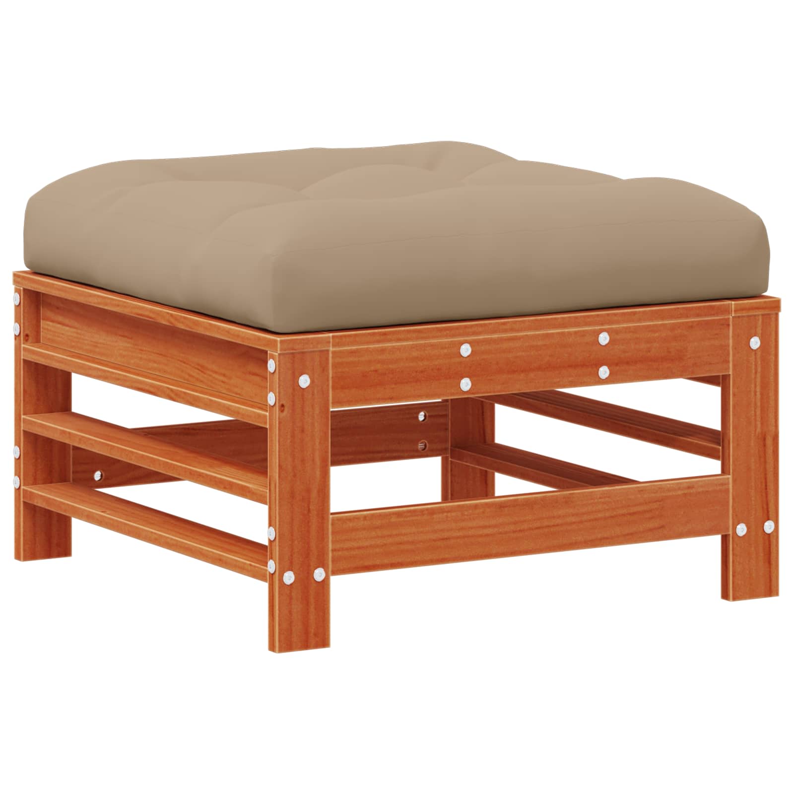 Tuin loungeset 3 pcs Wasbruin Massief grenenhout image 6