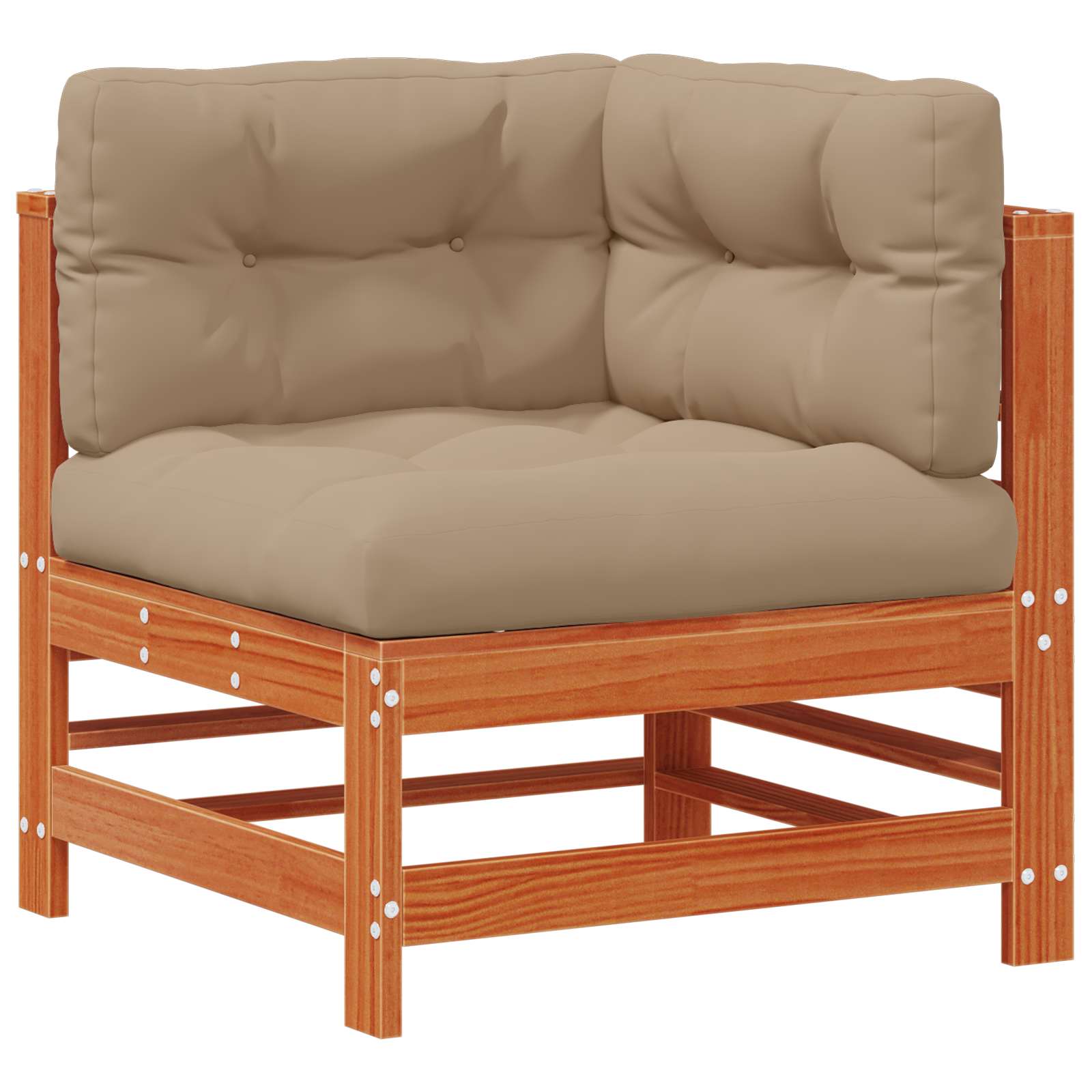 Tuin loungeset 6 pcs Wasbruin Massief grenenhout image 4