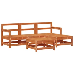 Zahradní lounge set 5 pcs Voskově Hnědá Masivní borovice - obrázek 2