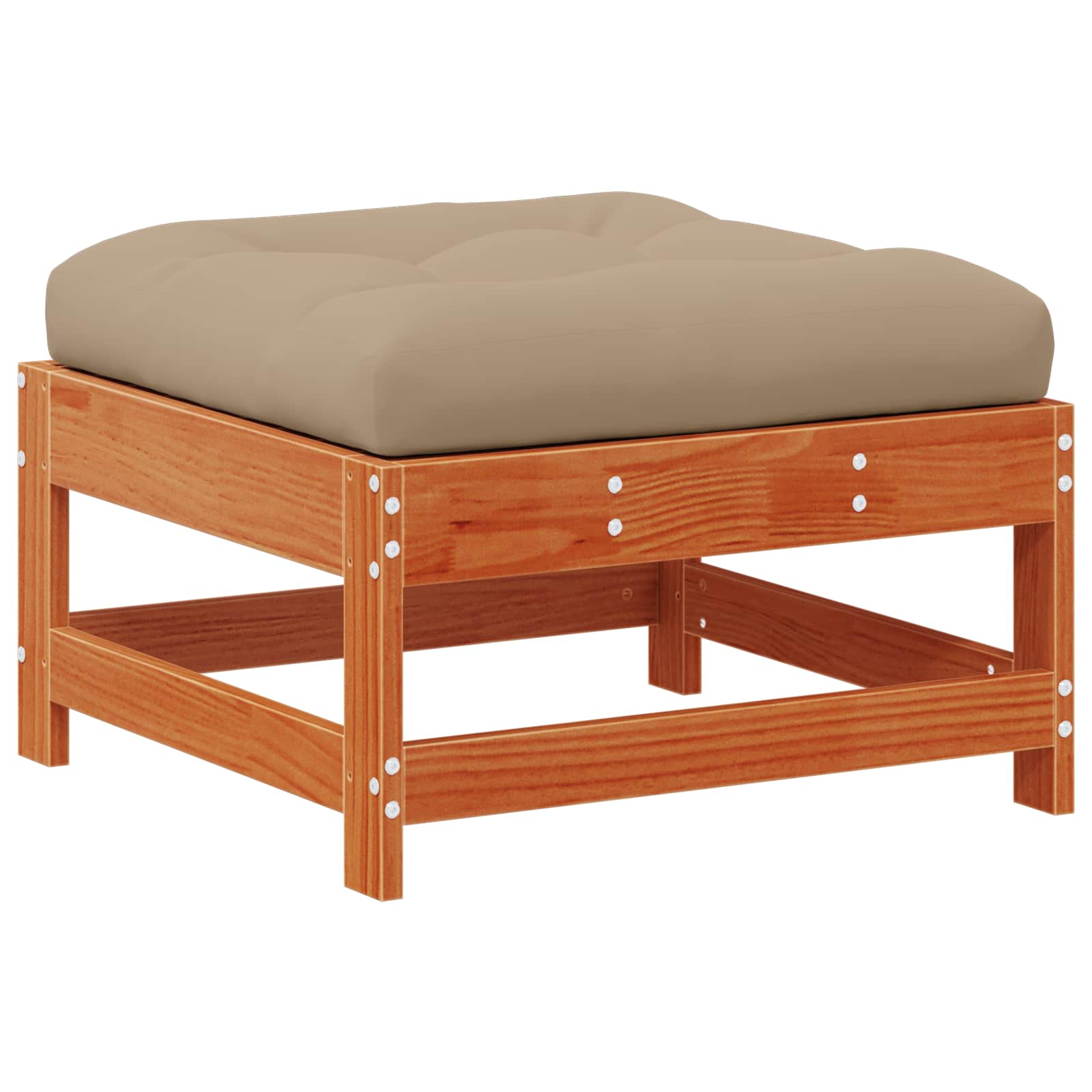 Tuin loungeset 5 pcs Wasbruin Massief grenenhout image 6