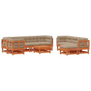 Zahradní lounge set 33 pcs Voskově Hnědá Masivní borovice - obrázek 2