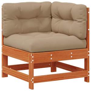 Zahradní lounge set 4 pcs Voskově hnědá - obrázek 4
