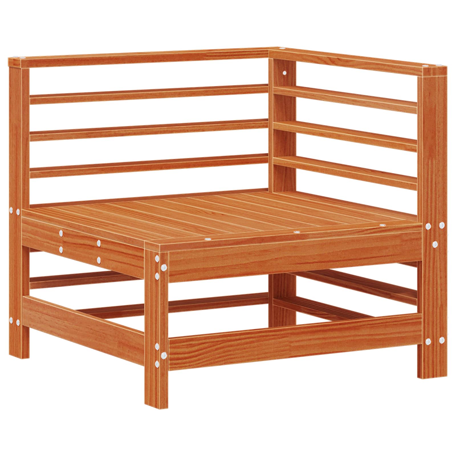 Tuin loungeset 5 pcs Wasbruin Massief grenenhout image 3