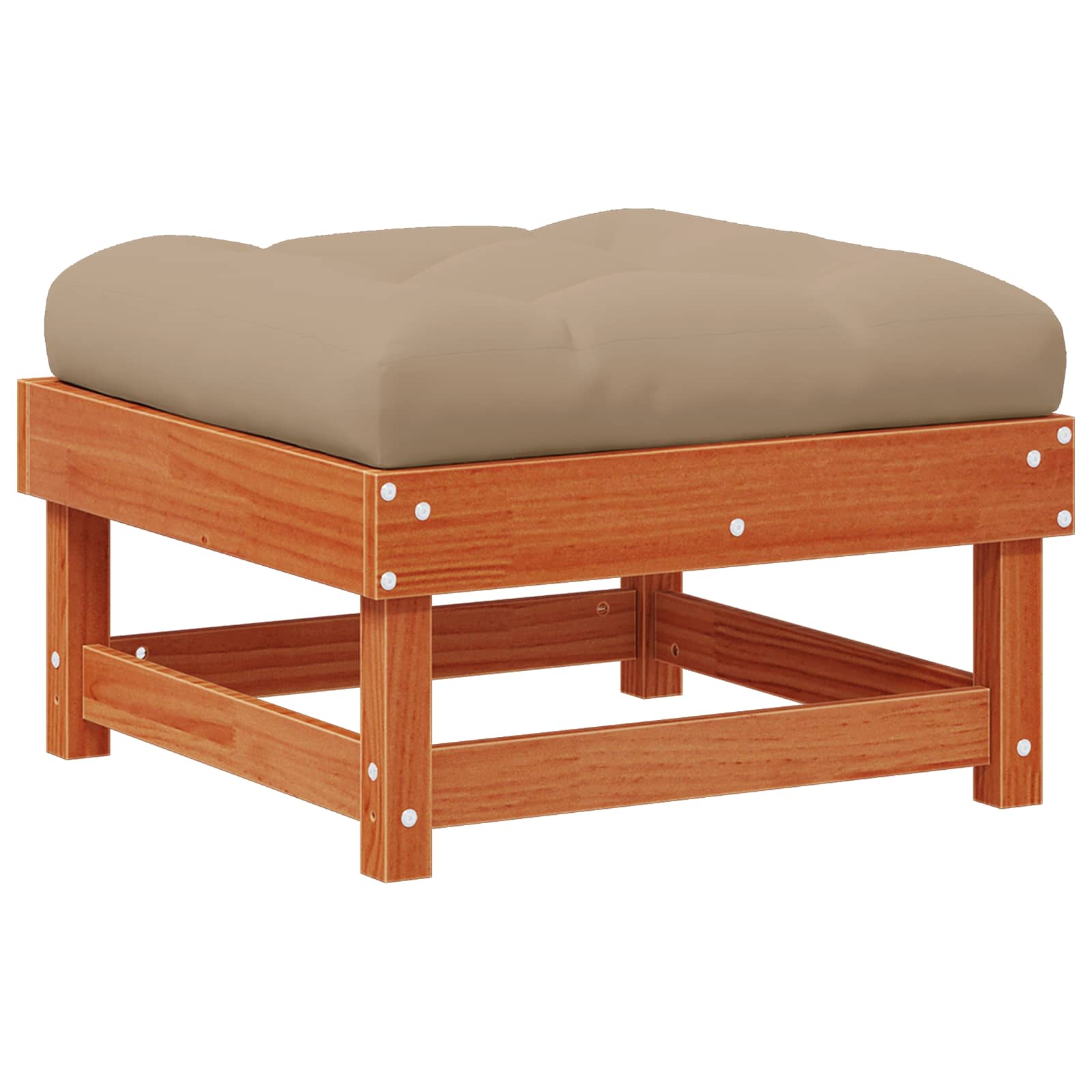 Tuin loungeset 13 pcs Wax Bruin en Taupe Massief grenenhout image 6