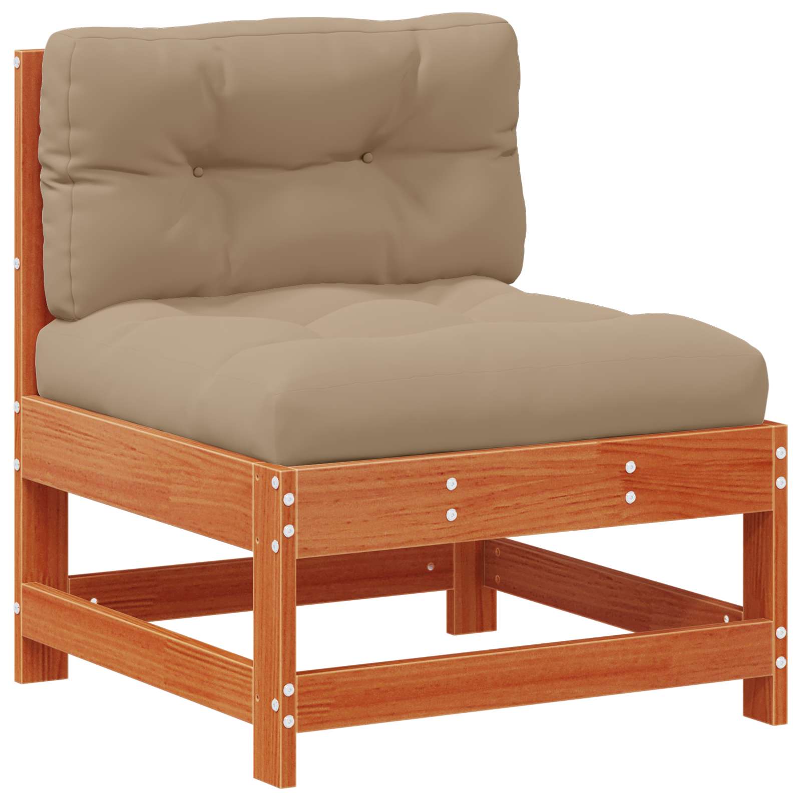 Tuin loungeset 7 pcs Wax Bruin en Taupe Massief grenenhout image 5