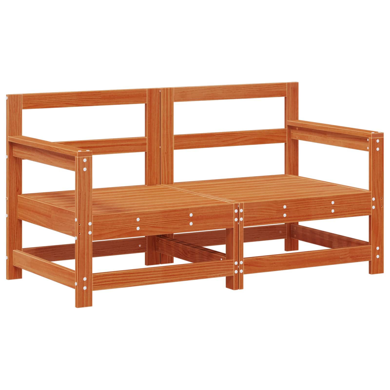 Tuin loungeset 7 pcs Wasbruin Massief grenenhout image 3